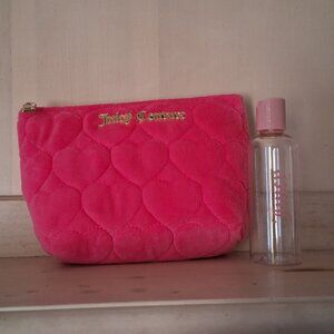 Juicy Couture Pink Velvet Cosmetic Bag
